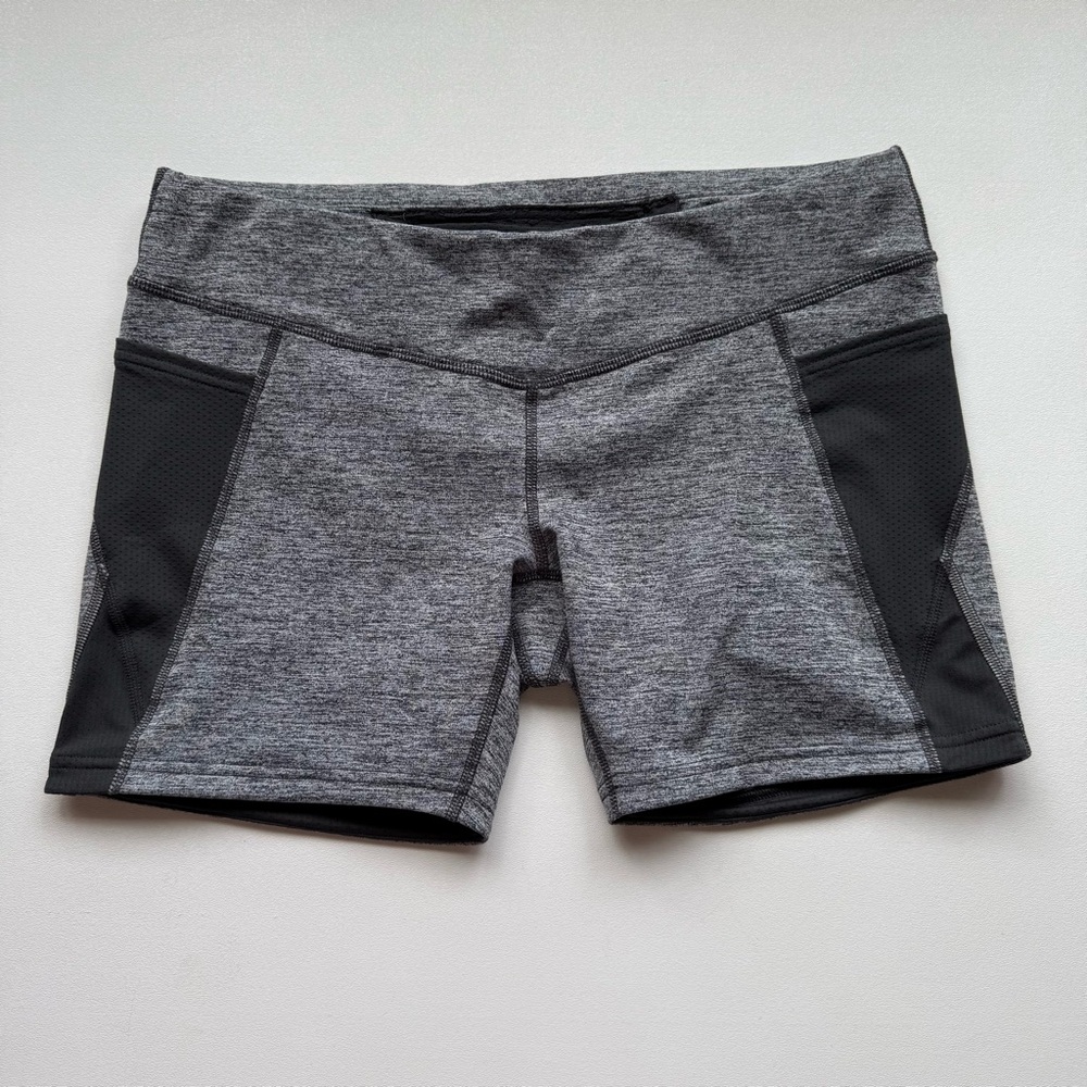 Lucy Short Biker Shorts Pockets Drawstring Waist Womens Size Large